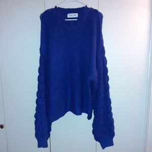 Blue Knit Sweater